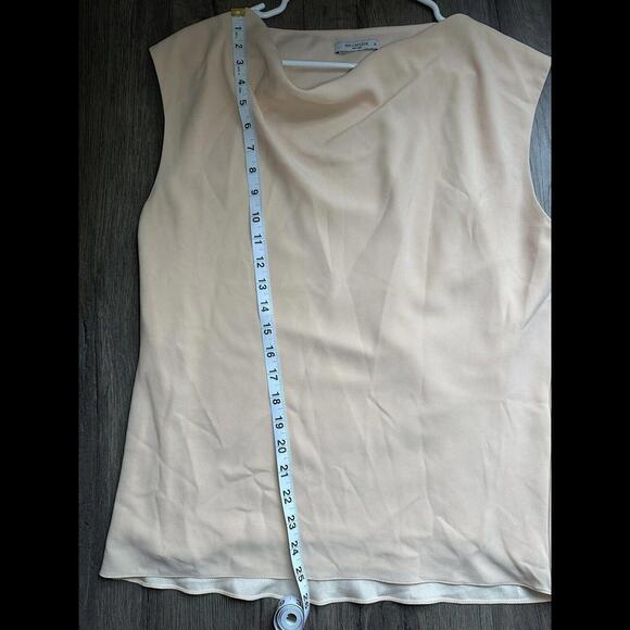 MM Lafleur Sleeveless Tunic Top Size Extra Large Blush Pink Drape Neck - Picture 7 of 7